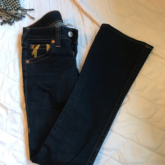 Dark blue true religion flare pants - Picture 2 of 4